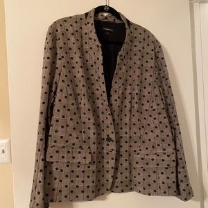 Polka dot blazer